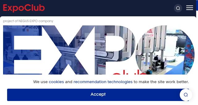 Screenshot of expoclub.ru