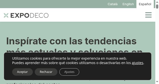 Screenshot of expodeco.org