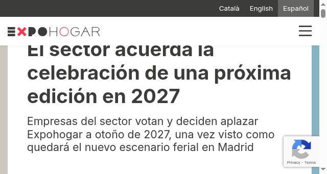 Screenshot of expohogar.com