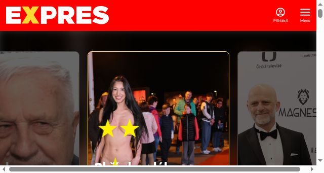 Screenshot of expres.cz