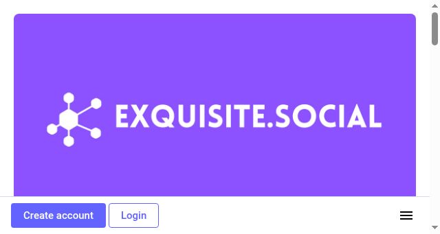 Screenshot of exquisite.social