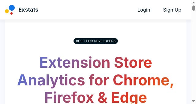 Screenshot of exstats.com