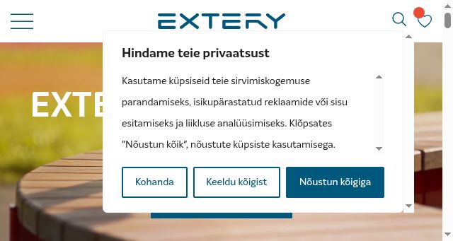 Screenshot of extery.com