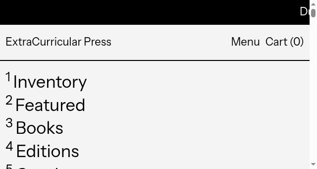 Screenshot of extracurricularpress.com