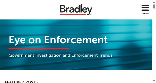 Screenshot of eyeonenforcement.com