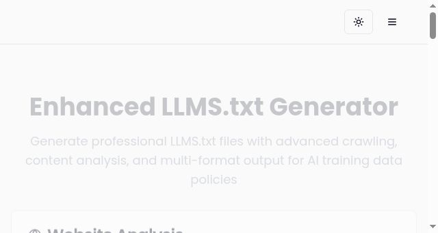 Screenshot of ezllmstxt.com