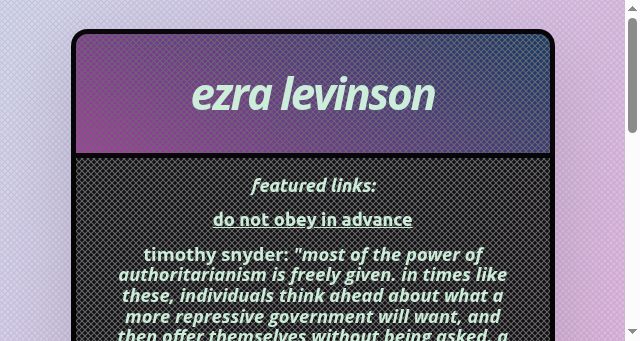 Screenshot of ezra.website