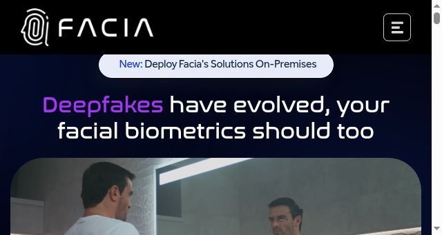 Screenshot of facia.ai
