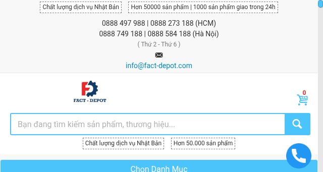 Screenshot of fact-depot.com