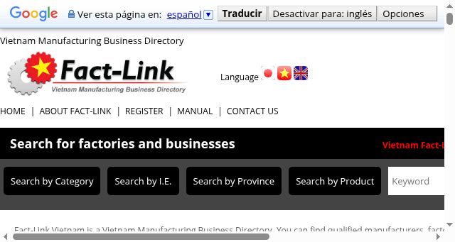 Screenshot of fact-link.com.vn