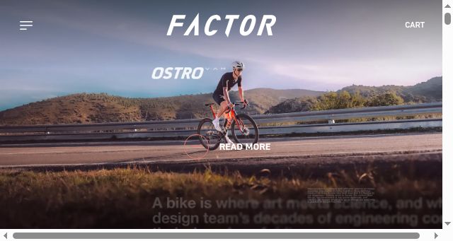Screenshot of factorbikes.com