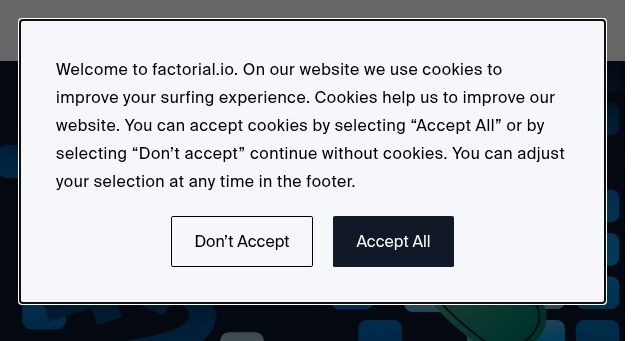 Screenshot of factorial.io