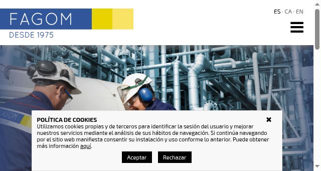 Screenshot of fagom.net