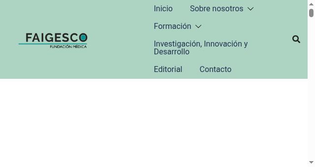 Screenshot of faigesco.es