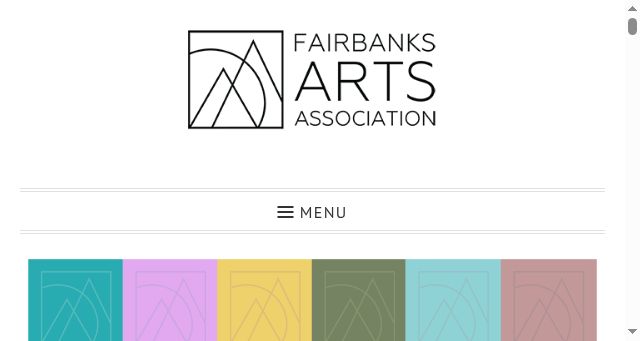Screenshot of fairbanksarts.org