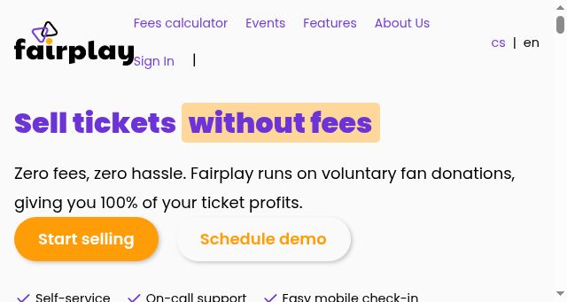 Screenshot of fairplay.events