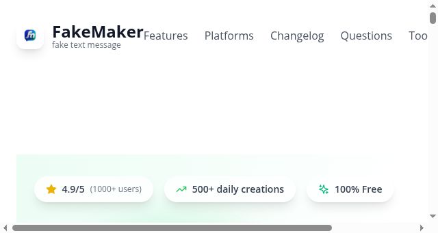 Screenshot of fakemaker.app