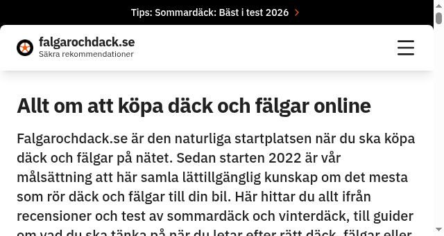 Screenshot of falgarochdack.se