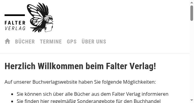 Screenshot of falterverlag.at