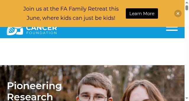 Screenshot of fanconi.org