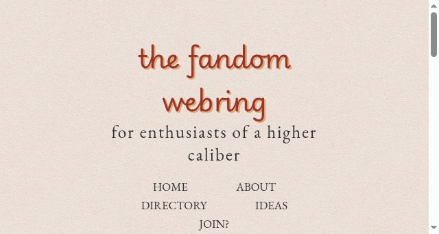 Screenshot of fandomr.ing