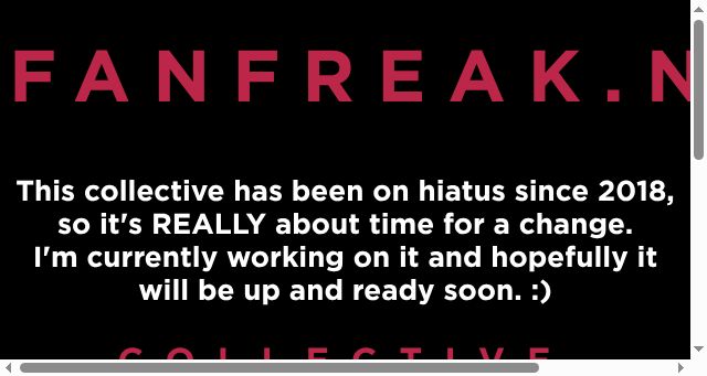 Screenshot of fanfreak.net