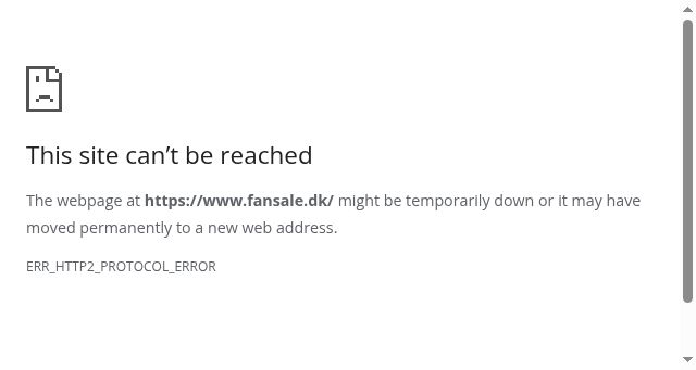 Screenshot of fansale.dk
