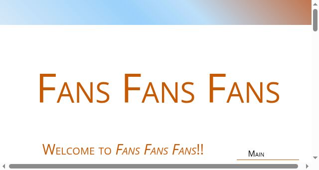 Screenshot of fansfansfans.net