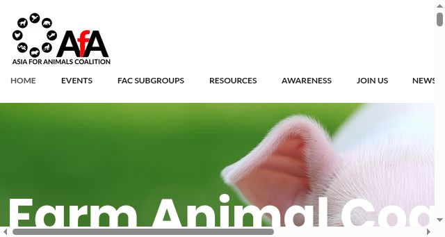Screenshot of farmanimalcoalition.com