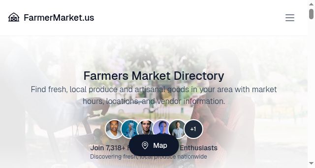 Screenshot of farmermarket.us