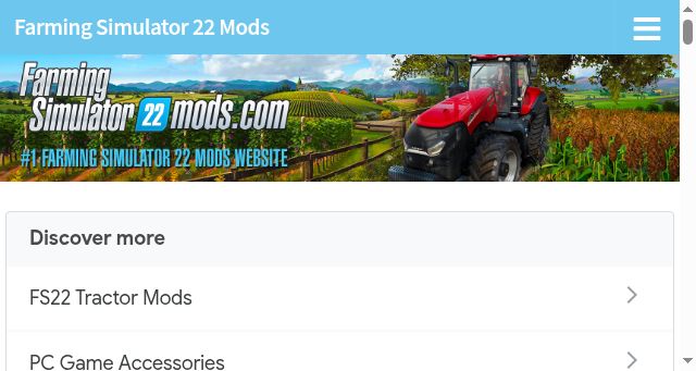 Screenshot of farmingsimulator22mods.com