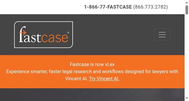 Screenshot of fastcase.com
