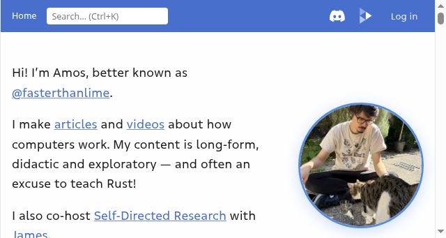 Screenshot of fasterthanli.me