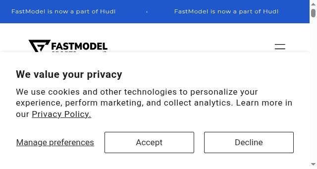 Screenshot of fastmodelsports.com