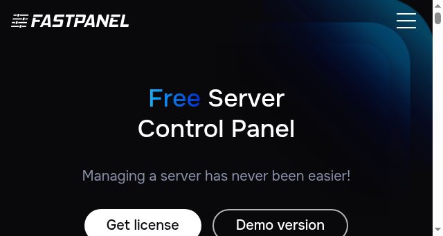 Screenshot of fastpanel.direct