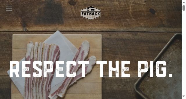 Screenshot of fatbackpig.com