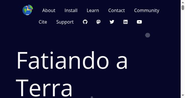 Screenshot of fatiando.org