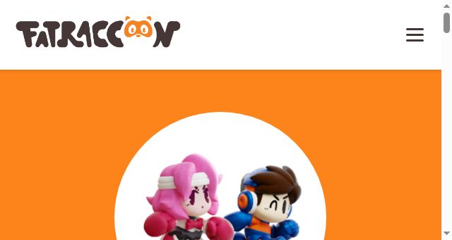 Screenshot of fatraccoongames.com