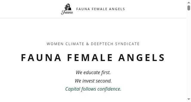 Screenshot of faunafemaleangels.com