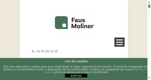 Screenshot of faus-moliner.com