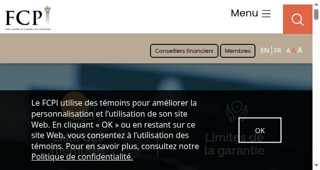 Screenshot of fcpi.ca
