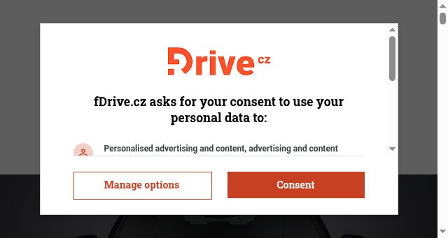 Screenshot of fdrive.cz
