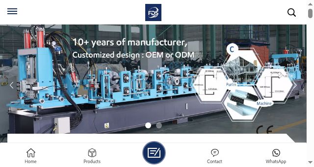 Screenshot of fdsrollformingmachine.com