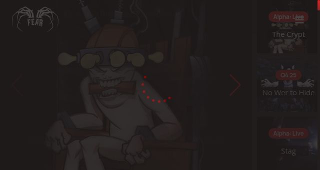 Screenshot of fear.io