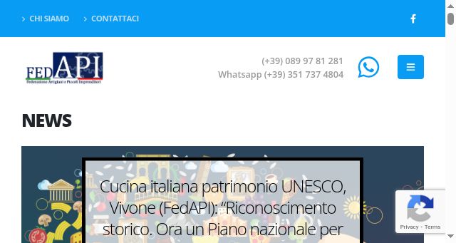 Screenshot of fedapi.it