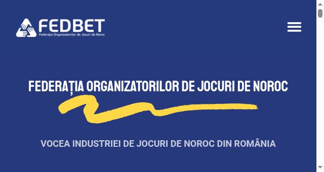 Screenshot of fedbet.ro