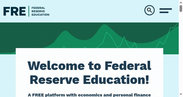Screenshot of federalreserveeducation.org