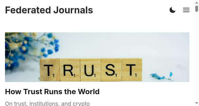Screenshot of federatedjournals.com