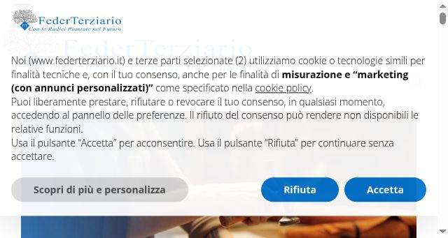 Screenshot of federterziario.it