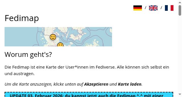 Screenshot of fedimap.de